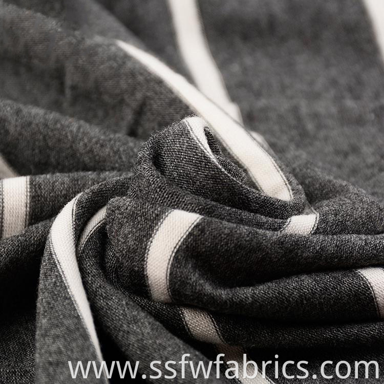 Beautiful Elegant Black White Stripe Fabric